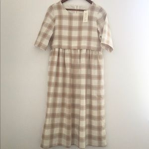 ROOLEE Mom Nursing Friendly Plaid Dress
